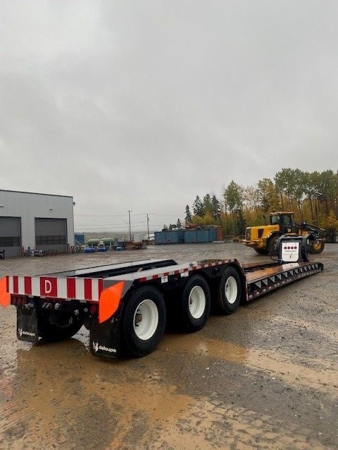 Apitong 2x8 Rough Sawn on 55 ton Low Boy Trailer